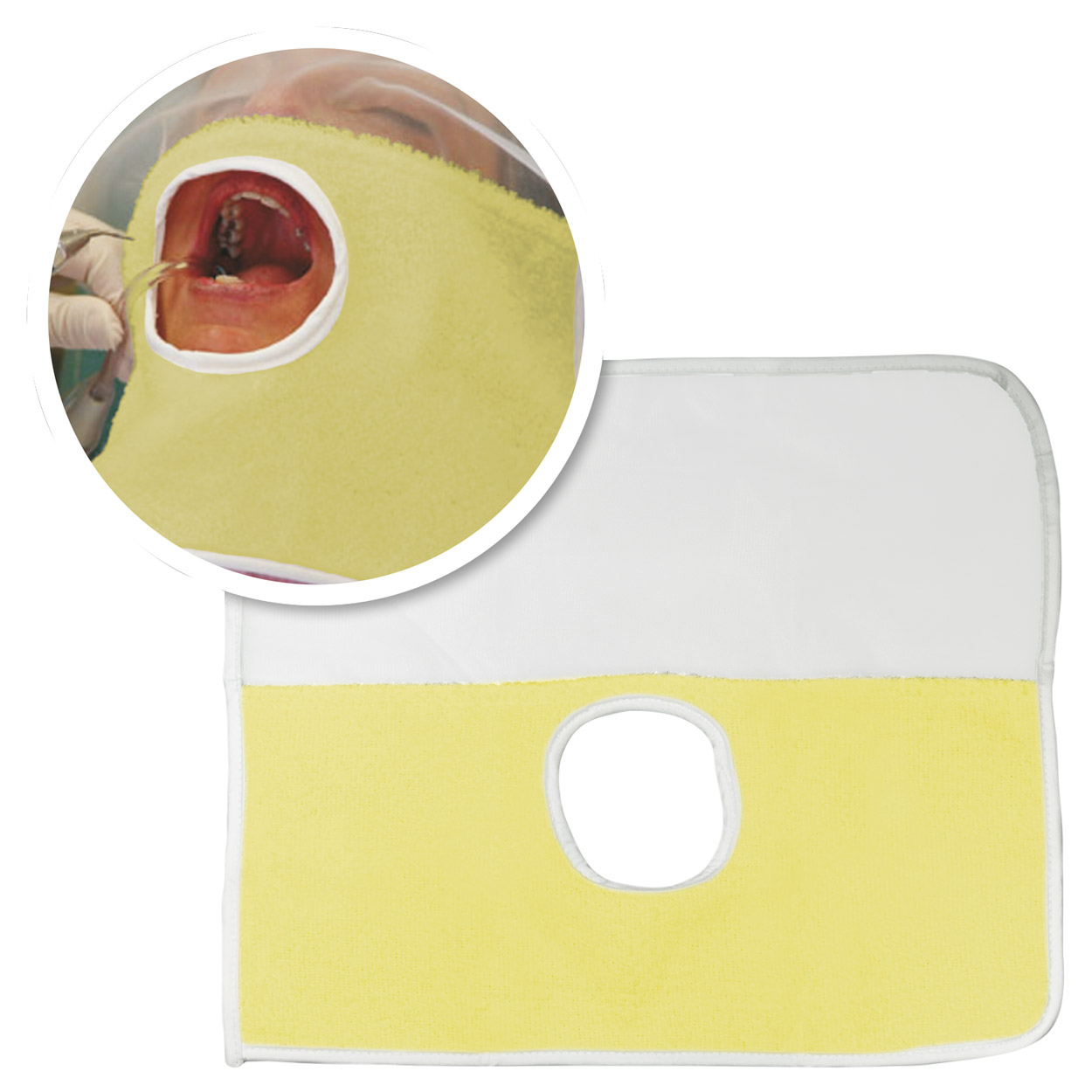 GX60495_Gesichtsabdecktuch_waschbar_gelb_12St Gesichtsabdecktuch waschbar gelb 12St