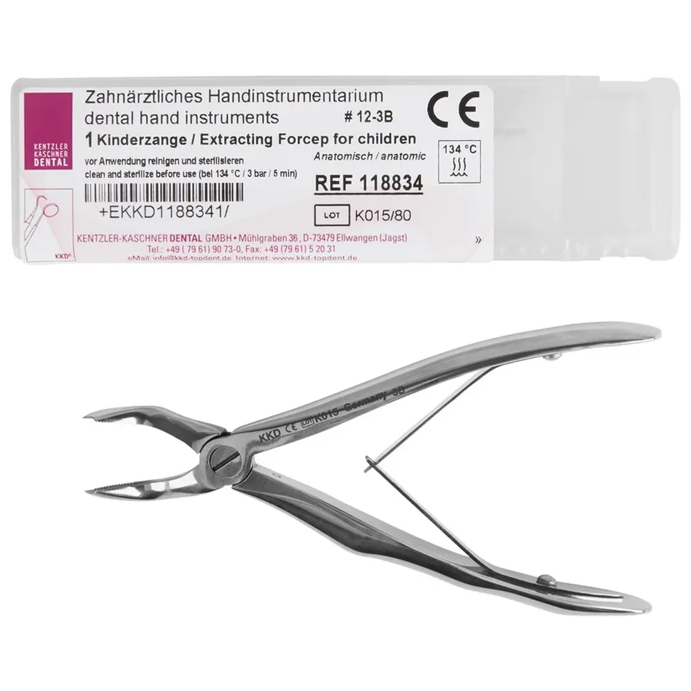 Kentzler-Kaschner Kinderzahnzangen - Stück 3B anatomisch, OK-Molaren