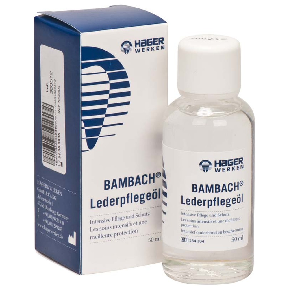 Hager & Werken BAMBACH® Lederpflegeöl - Flasche 50 ml