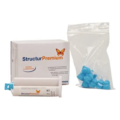 VOCO Structur Premium - Packung 75 g Doppelkartusche A1, Mischkanülen Typ 6