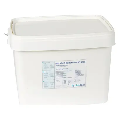 picodent quadro-rock® - Eimer 25 kg Gips elfenbein