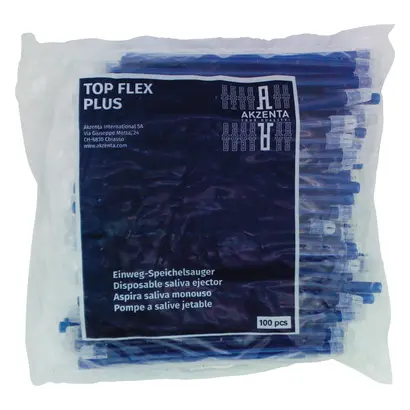 WORLD WORK Srl. TOP FLEX Speichelsauger 145mm dunkelblau Pa 100