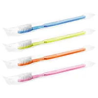 Akzenta International SA TOP BRUSH Mix 100 Zahnbürsten m. Paste Ktn 10x100