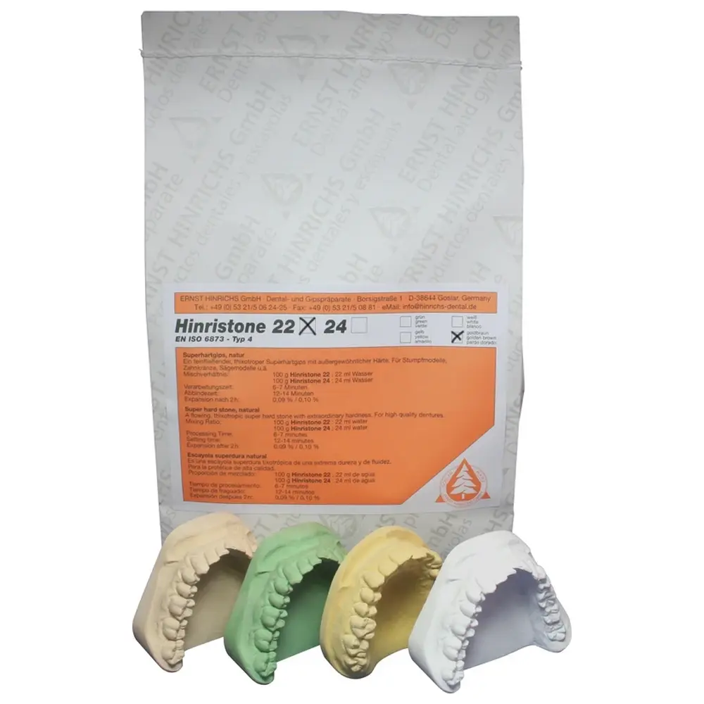ERNST HINRICHS Hinristone® 22 - Sack 25 kg Superhartgips goldbraun