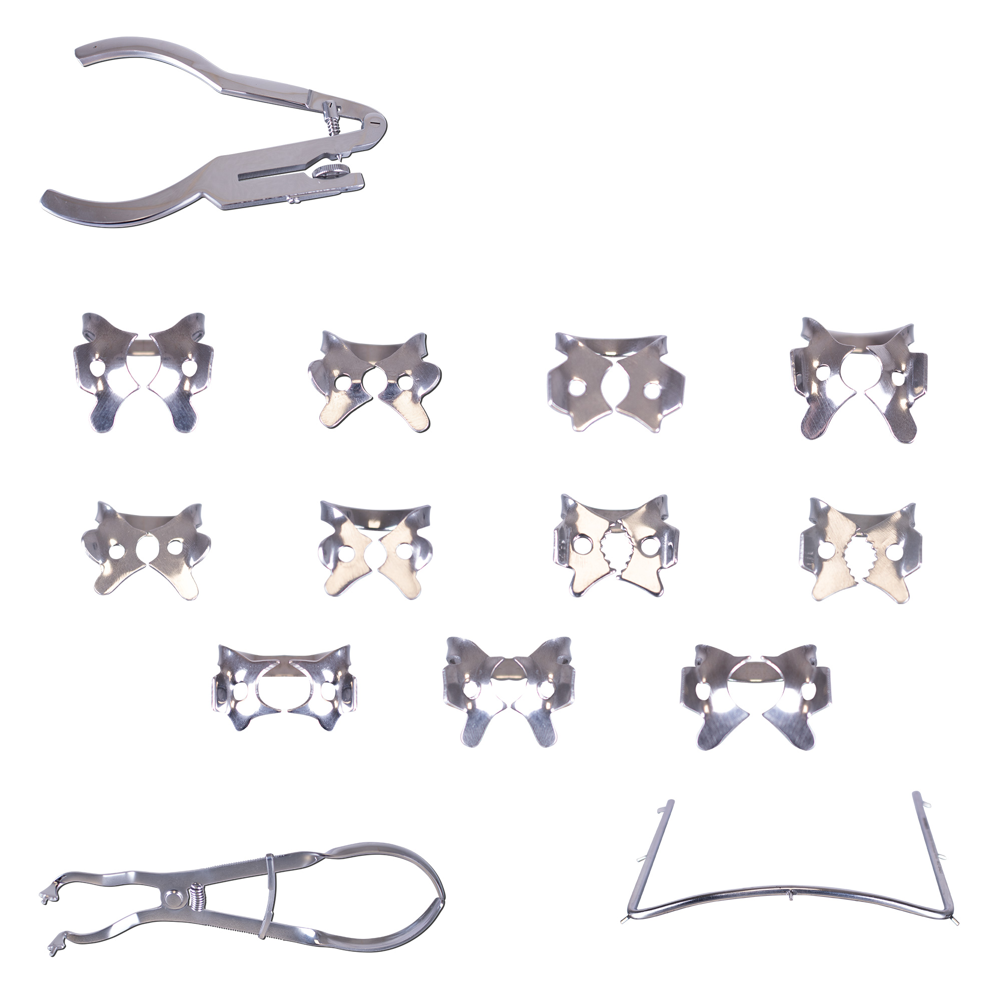 Kofferdam Klammer Set - 14teilig Kofferdam Klammer Set - 14teilig