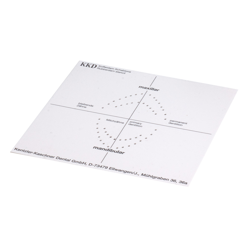 Kofferdam Lochschablone KKD St