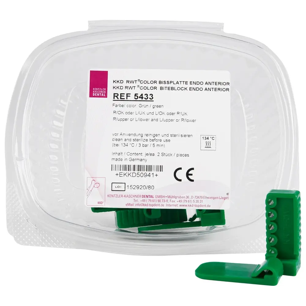 Kentzler-Kaschner RWT® Bissplatten - Packung 8 Bissplatten Endo, Anterior