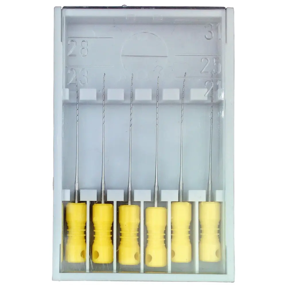 Edenta Nervnadeln 9107 - Packung 6 Stück gelb ISO 030