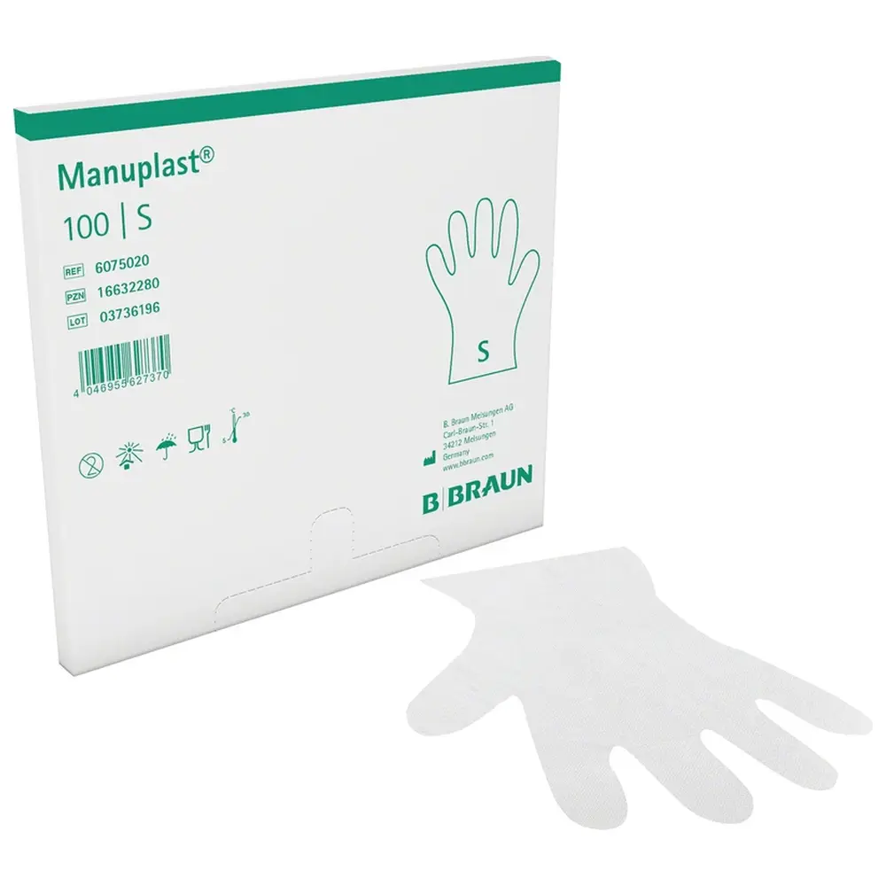 B. Braun Manuplast® PE - Packung 100 Stück puderfrei, S
