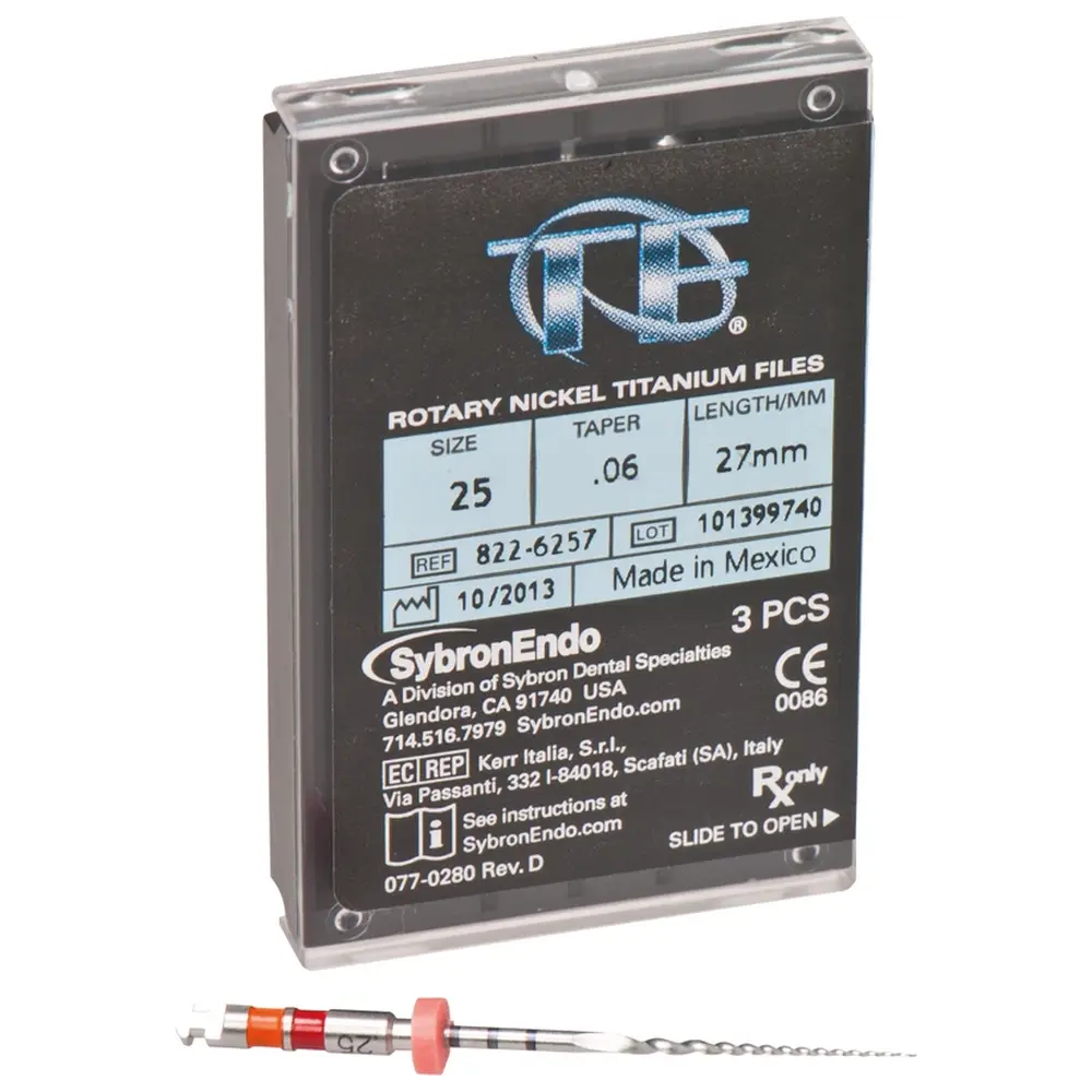 Kerr TF Feilen System - Packung 3 Stück 27 mm, Taper.06 ISO 025
