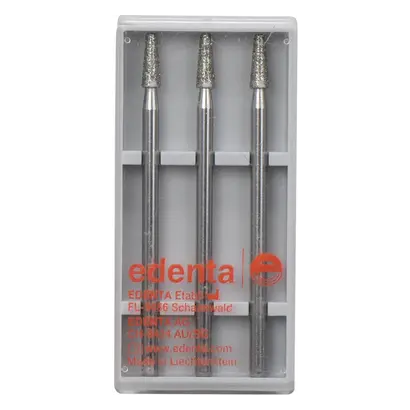 Edenta Diamanten 847 - Packung 3 Stück Standard, HP, Figur 172 Konus flach, 7 mm, ISO 025