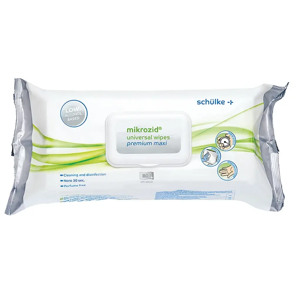 schülke mikrozid® universal wipes premium - Softpack 80 Stück premium maxi