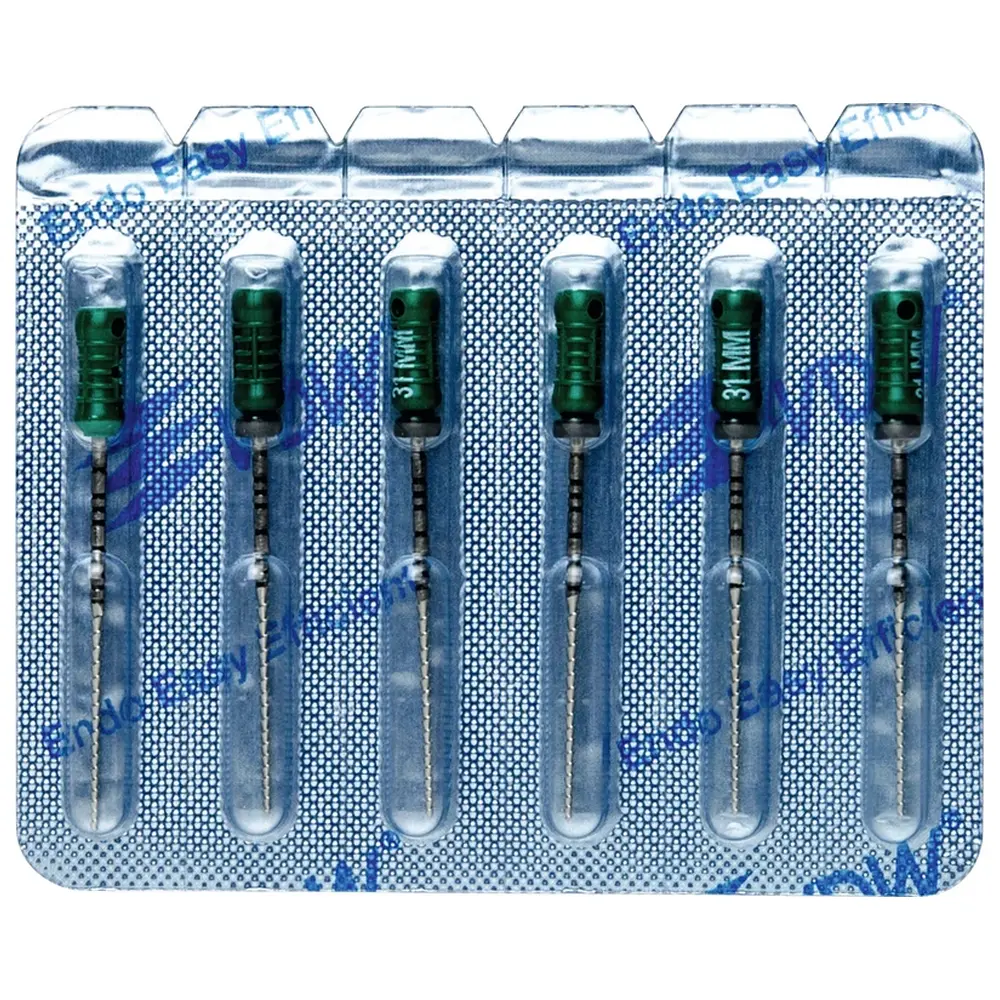 VDW STERILE Hedstroem Feilen - Blisterpackung 6 Stück 31 mm ISO 070
