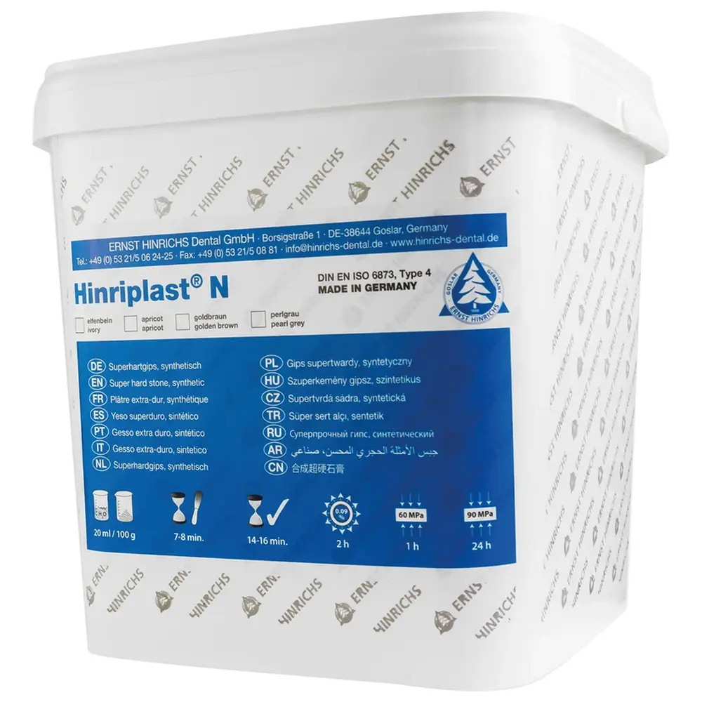 ERNST HINRICHS Hinriplast® N - Eimer 10 kg Naturgips elfenbein