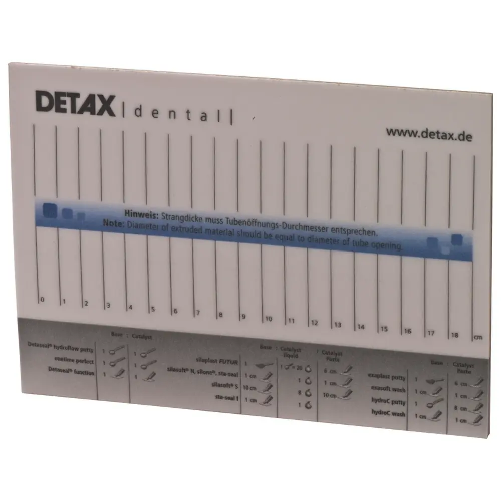 DETAX Anmischblock - Block 30 Blatt, Pergaminbeschichtet, groß 210 x 148 mm