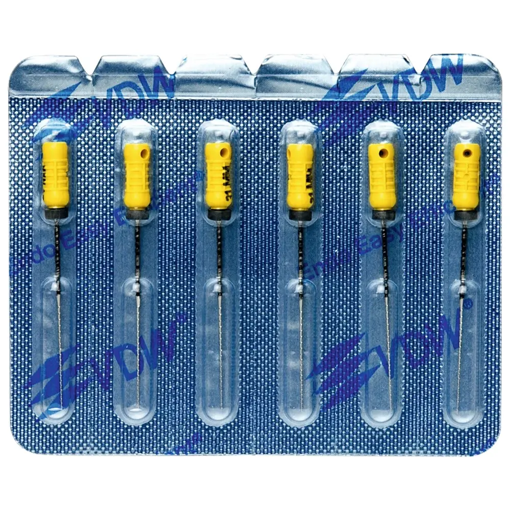 VDW STERILE Hedstroem Feilen - Blisterpackung 6 Stück 31 mm ISO 020
