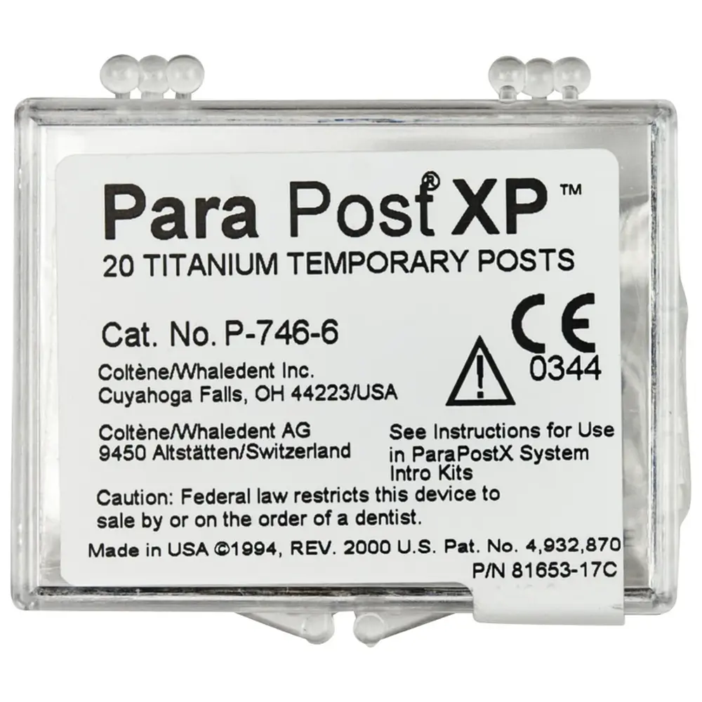 COLTENE ParaPost® XP™ Temporärstifte - Packung 20 Stück Gr. 6