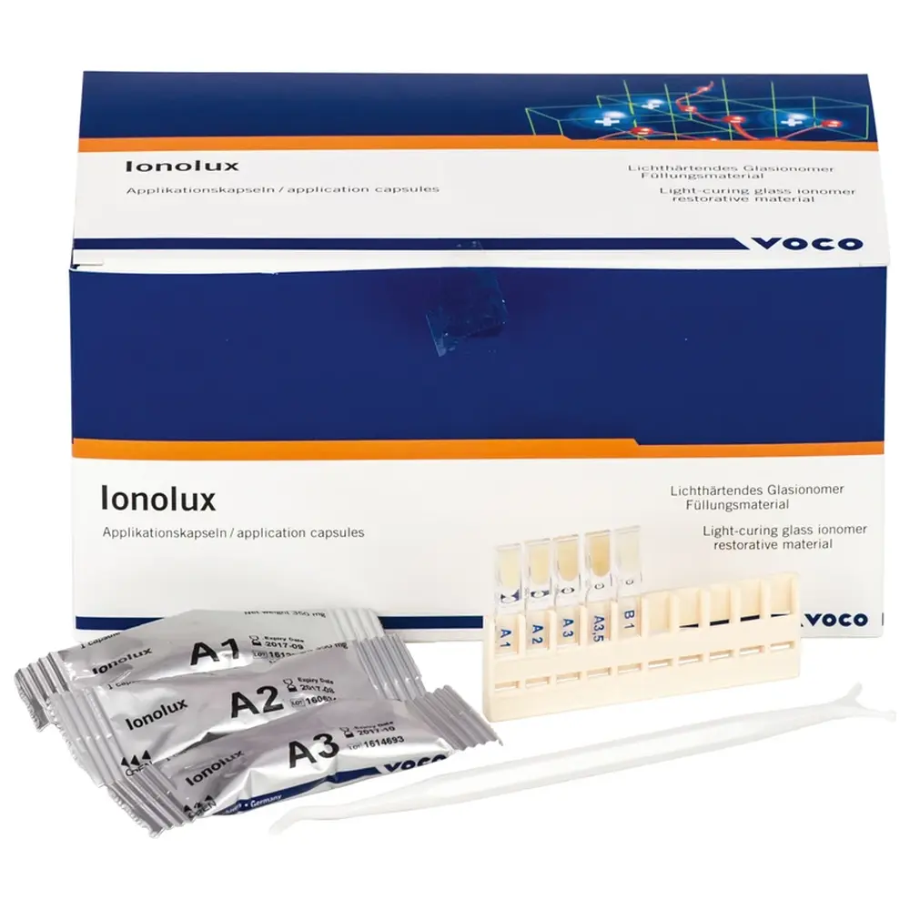 VOCO Ionolux® - Set 50 Kapseln (10 x A1,10 x A2, 30 x A3), Zubehör