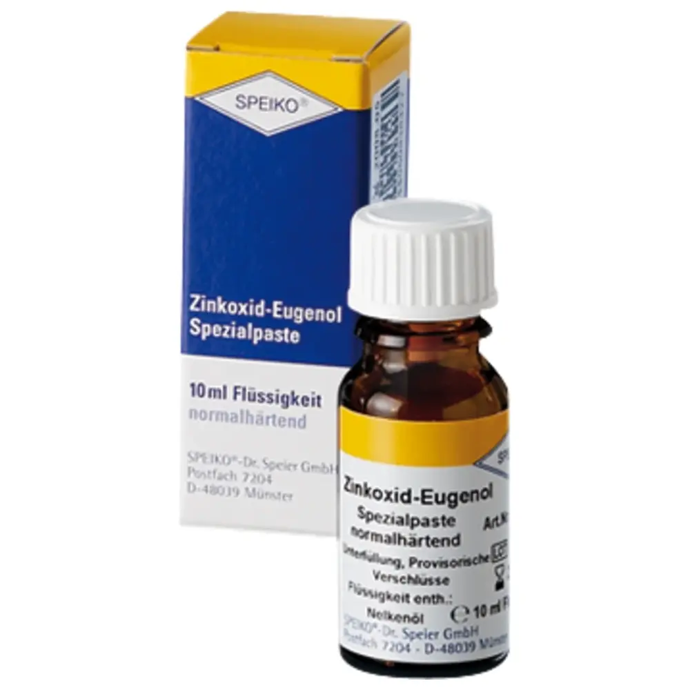 SPEIKO Zinkoxid-Eugenol Spezialpaste - Packung 10 ml Flüssigkeit normalhärtend