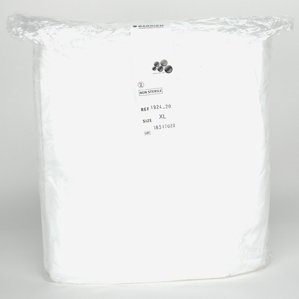 Barrier Schutzmantel XL unst. weiß 50St