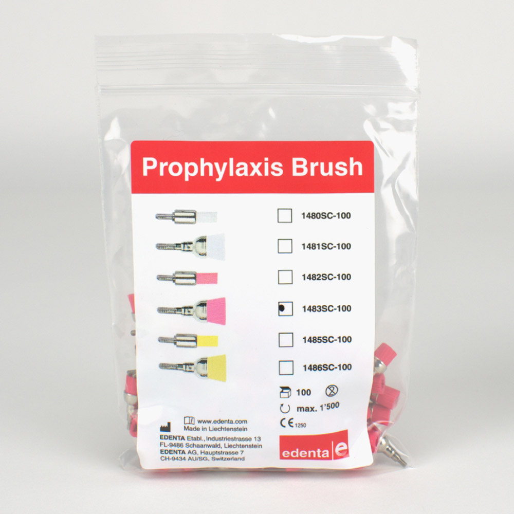 Prophy Bürste SC 1483 rosa Topf 100St