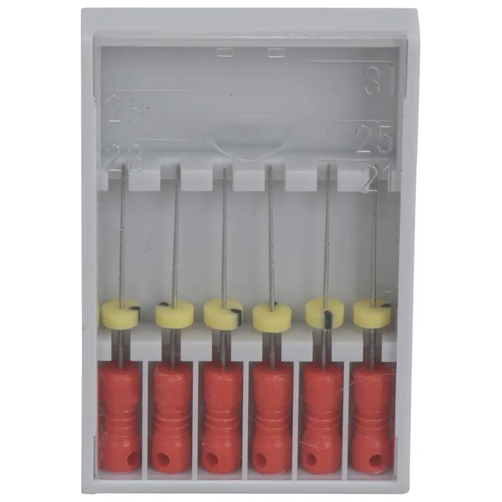 Edenta Hedströmfeilen 174 - Packung 6 Stück rot, 21 mm ISO 025