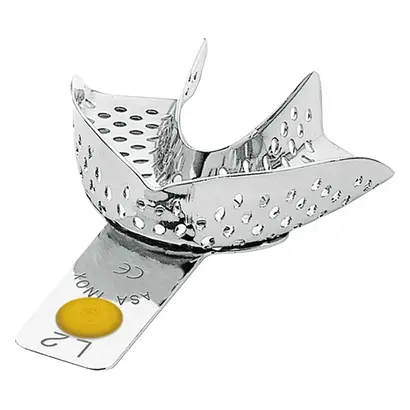 ASA Dental Abdrucklöffel - Stück UK XS, perforiert, gelb, 2801-L2