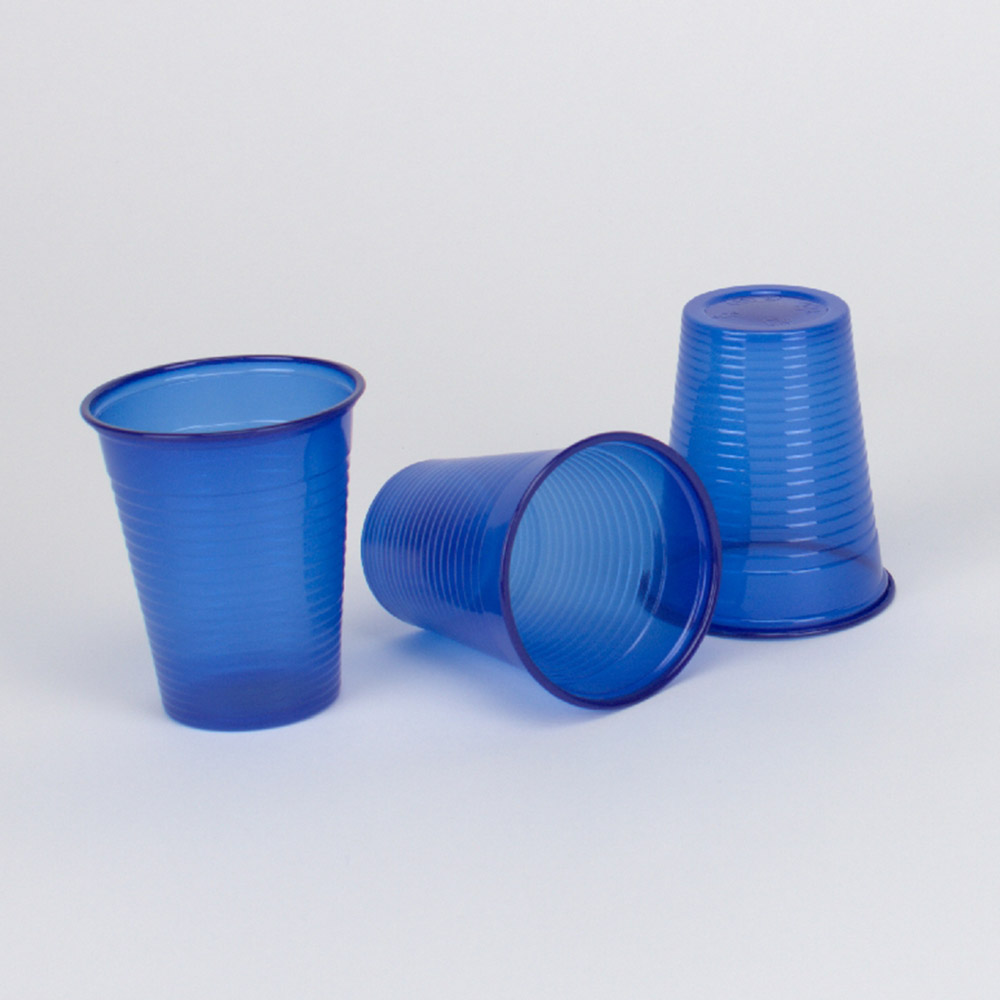 Mundspülbecher PP 180ml blau 30x100St