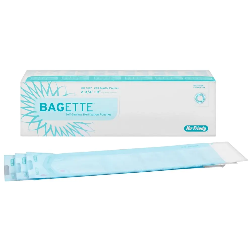 Hu-Friedy IMS Bagette Sterilisationstüten - Packung 200 Stück, IMS-1347, 70 x 229 mm
