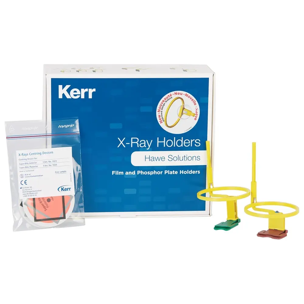 Kerr Super-Bite® - Sortiment 4 Filmhalter mit Ring (Anterior, Posterior), 2 Zentrierhilfen