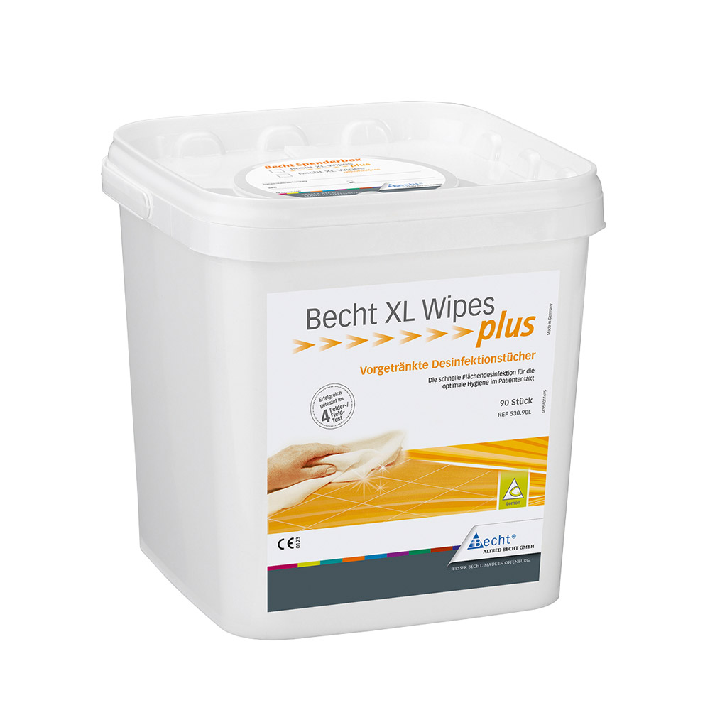 Alfred Becht Becht XL Wipes plus lemon Box