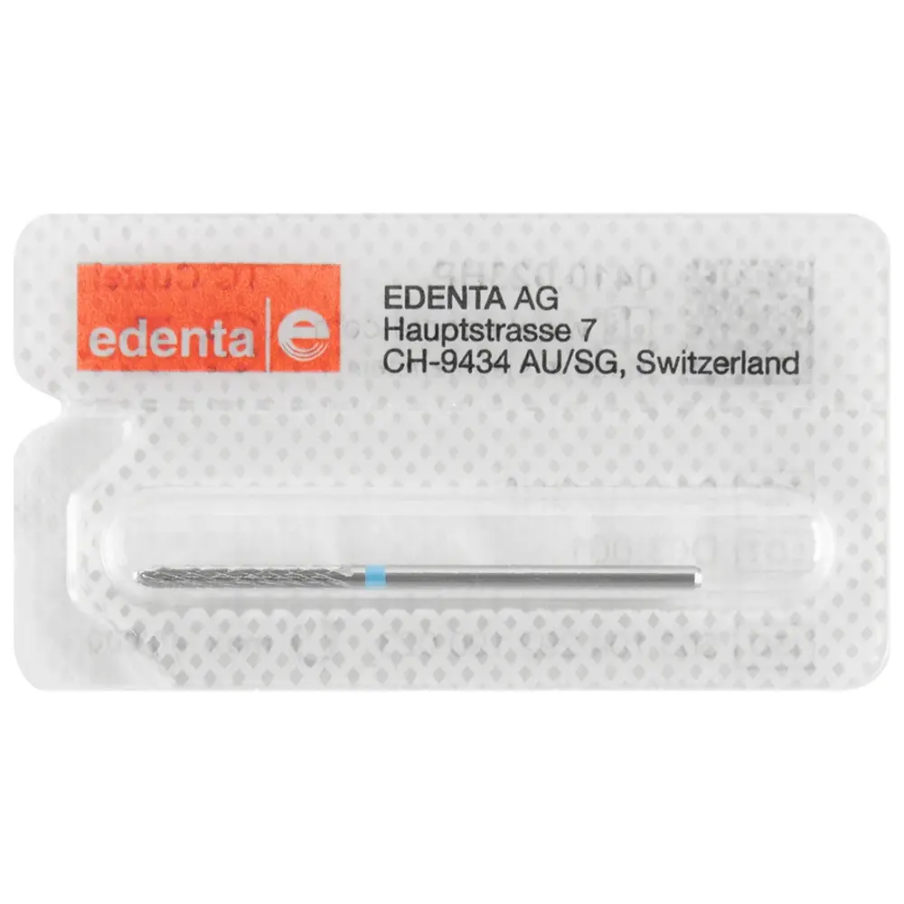 Edenta HM-Fräser Schliff 10 - Stück Kreuzverzahnung, blau standard, HP, Figur 292, 16 mm, ISO 023