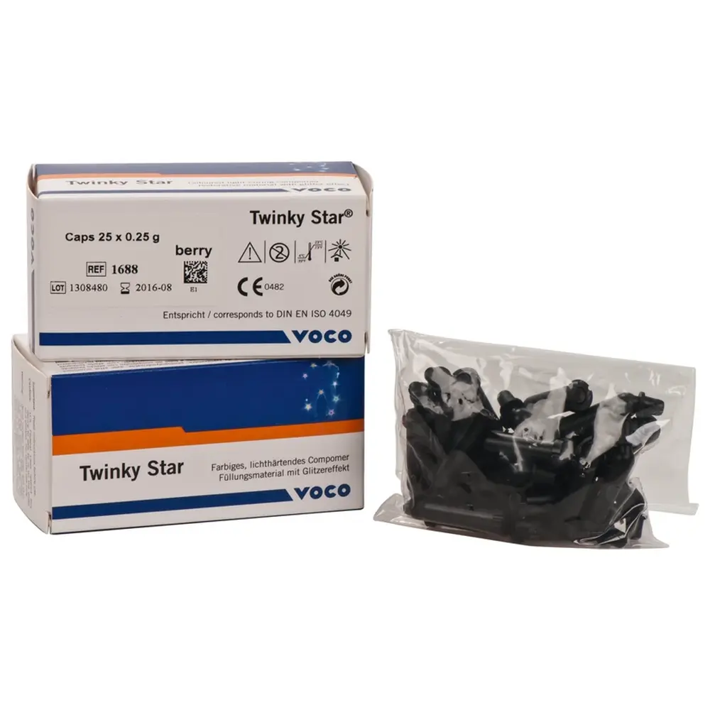 VOCO Twinky Star - Packung 25 x 0,25 g Cap berry