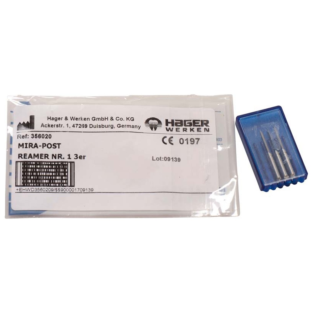Hager & Werken Mira-Post - Packung 3 Reamer Nr. 1