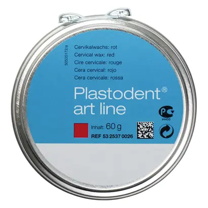 emwerk Plastodent® art line - Dose 60 g Cervikalwachs rot/transparent, weich