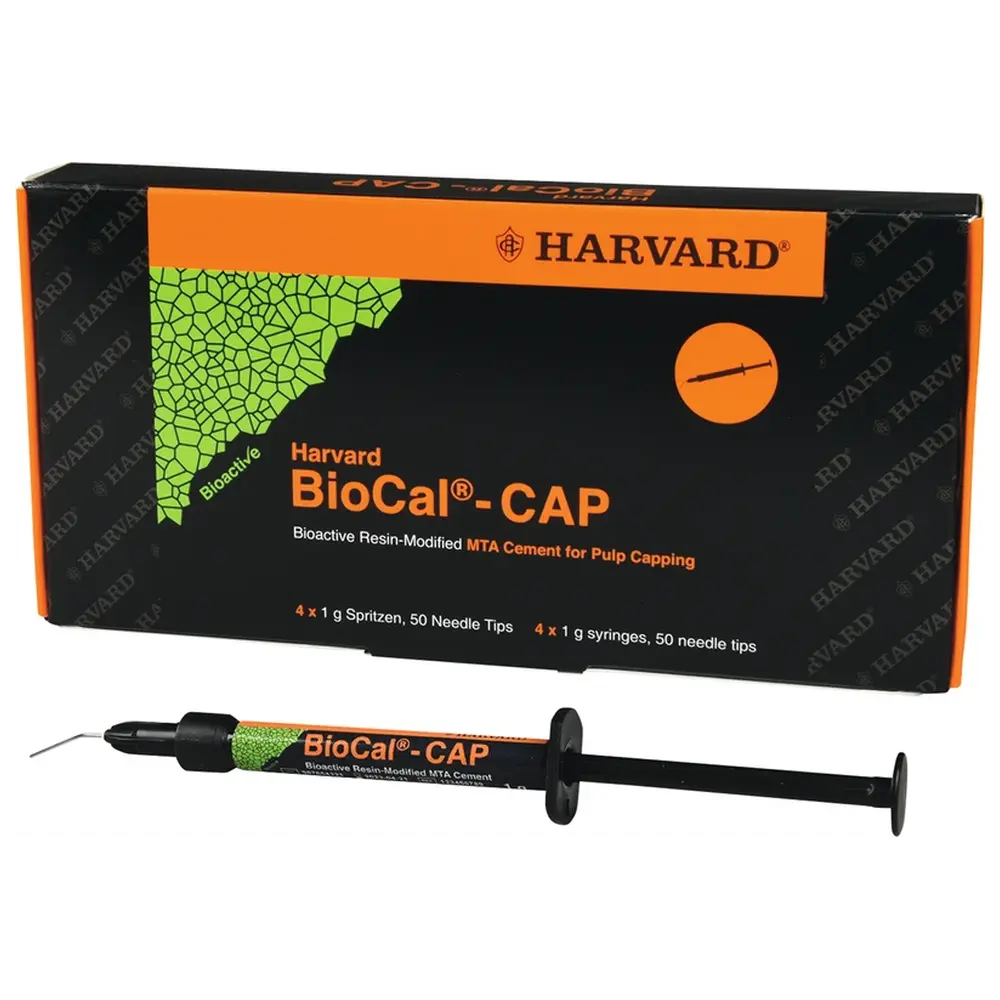 Harvard Dental International Harvard BioCal® - CAP - Packung 4 x 1 g Spritze, 50 needle tips