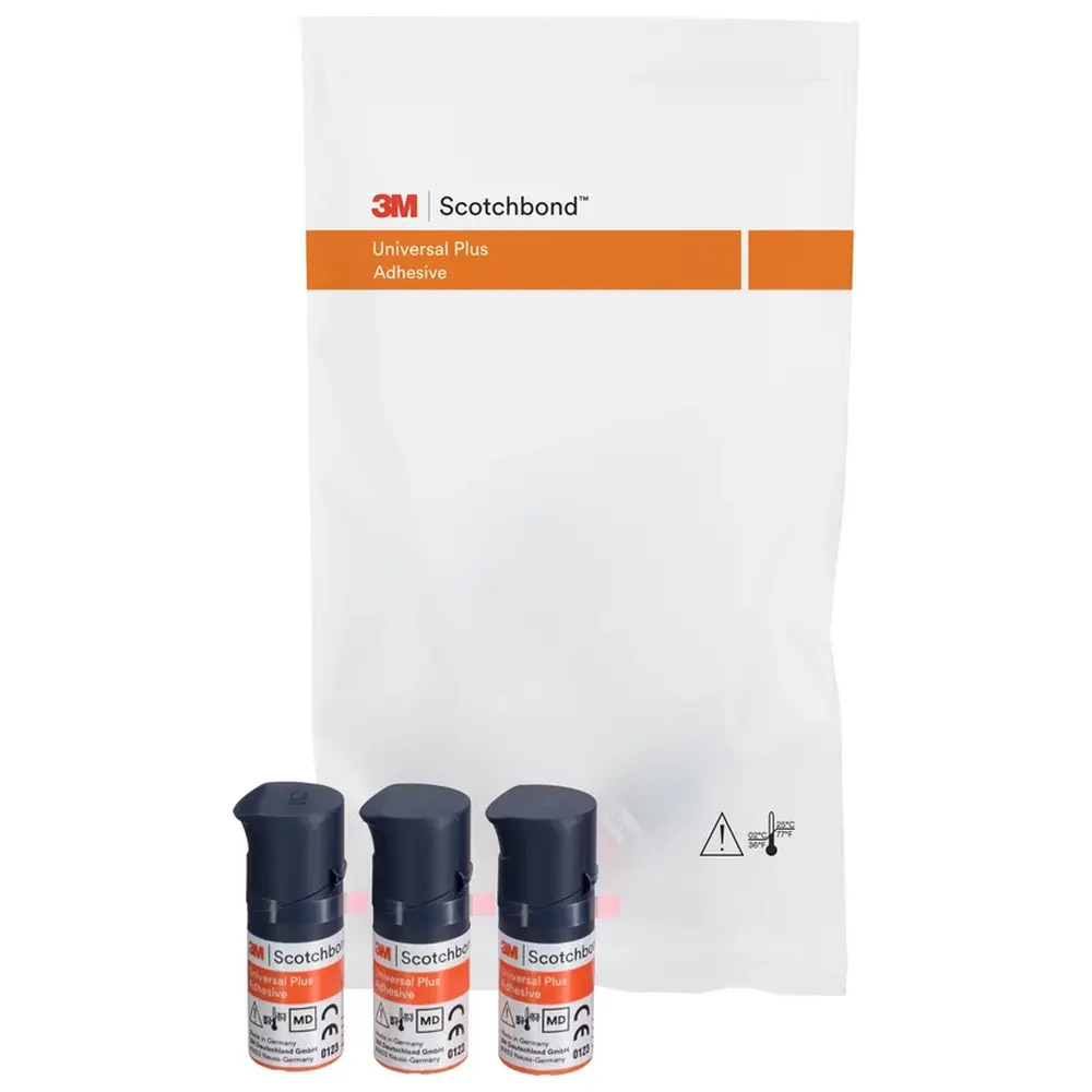 Solventum Dental Solutions Scotchbond™ Universal Plus Adhäsiv - Valuepackung 3 x 5 ml Flasche, Gebrauchsanweisung
