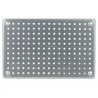 Nichrominox Aluminium Tray 28x18cm silber perforiert St