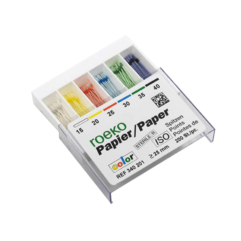 Papierspitzen color ISO 40 200St
