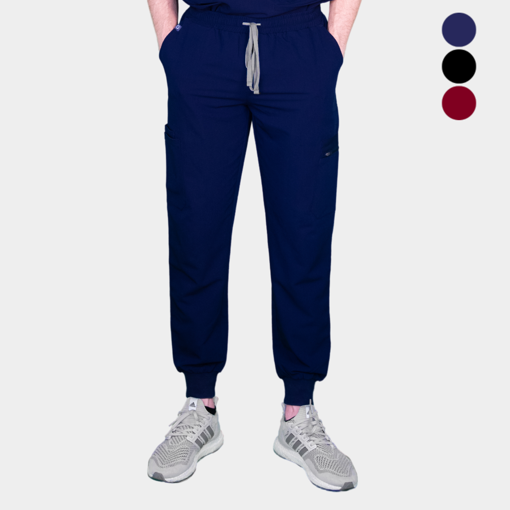 Poseidon Flex Jogger – Herren Kasack Hosen, 4XL, Navy, 100% AMBOUx Material, schmale Passform, 8 Taschen, ideal für Arbeit und Sport