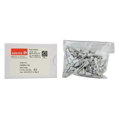 Edenta Exa Intrapol - Packung 100 Stück weiß, RA, Figur 030 Kelch, 10 mm, ISO 060