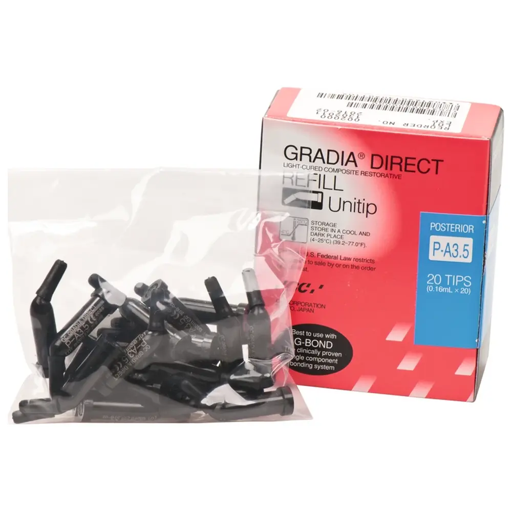GC GRADIA® DIRECT - Packung 20 x 0,28 g Unitip Posterior A3,5