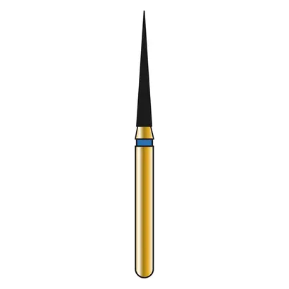 COLTENE DIATECH Diamanten G859 - Packung 5 Stück blau mittel (M), FG, Figur 166 Konus spitz, 10 mm, ISO 014