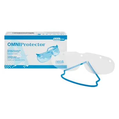 Omnia S.p.A. Schutzbrille m.Einweg Visier 3 Halter u.20 Visiere Pa