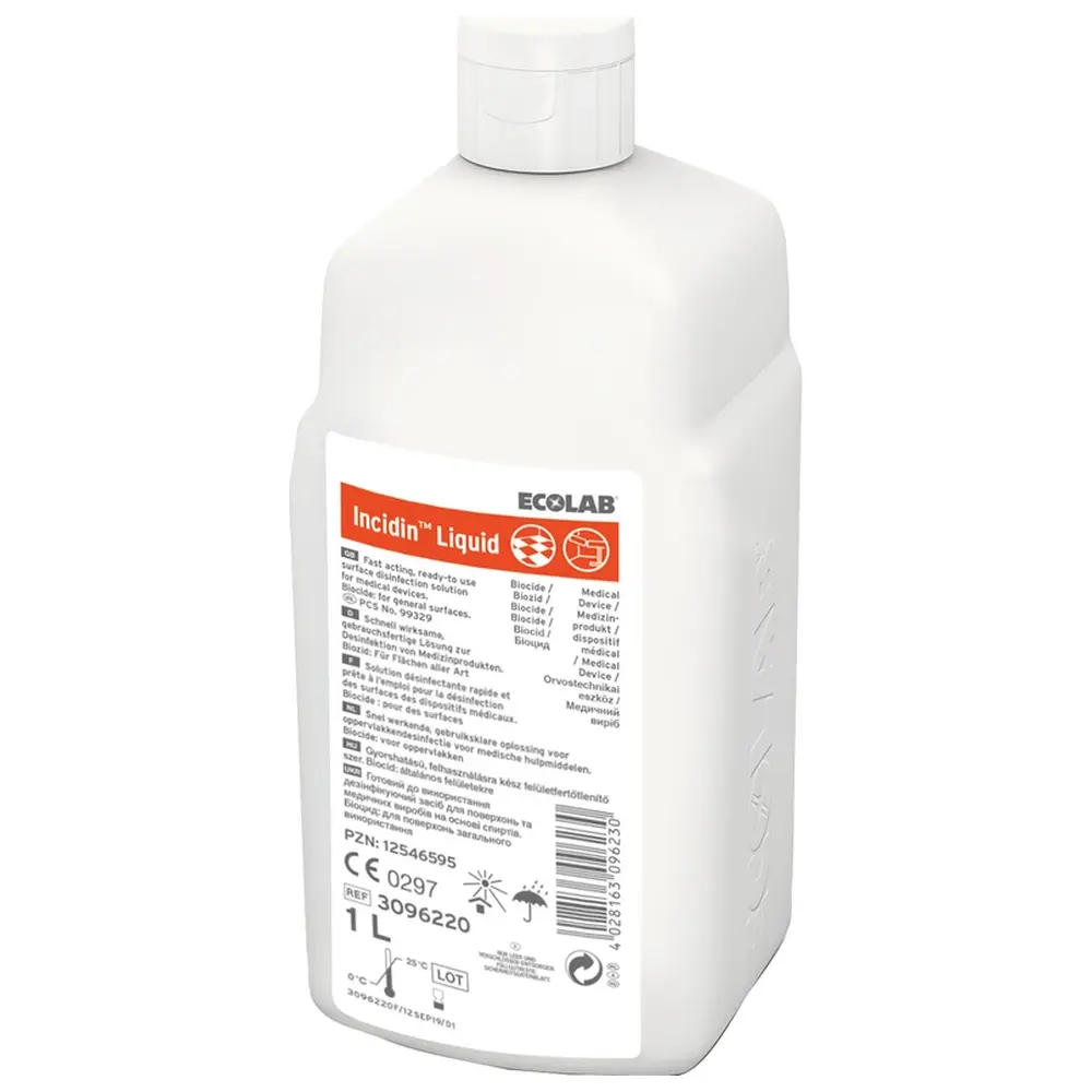 ECOLAB Incidin™ Liquid - Flasche 1 Liter ohne Parfüm ECOLAB Incidin™ Liquid - Flasche 1 Liter ohne Parfüm
