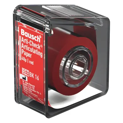 Dr. Jean Bausch GmbH & Co.KG Okklusionspapier 40my 22mm rot m.Spender BK16 Ro 10m