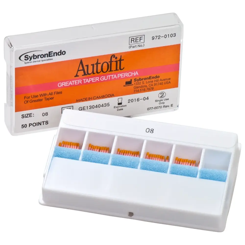 Kerr Autofit Guttapercha - Packung 50 Stück Taper.08