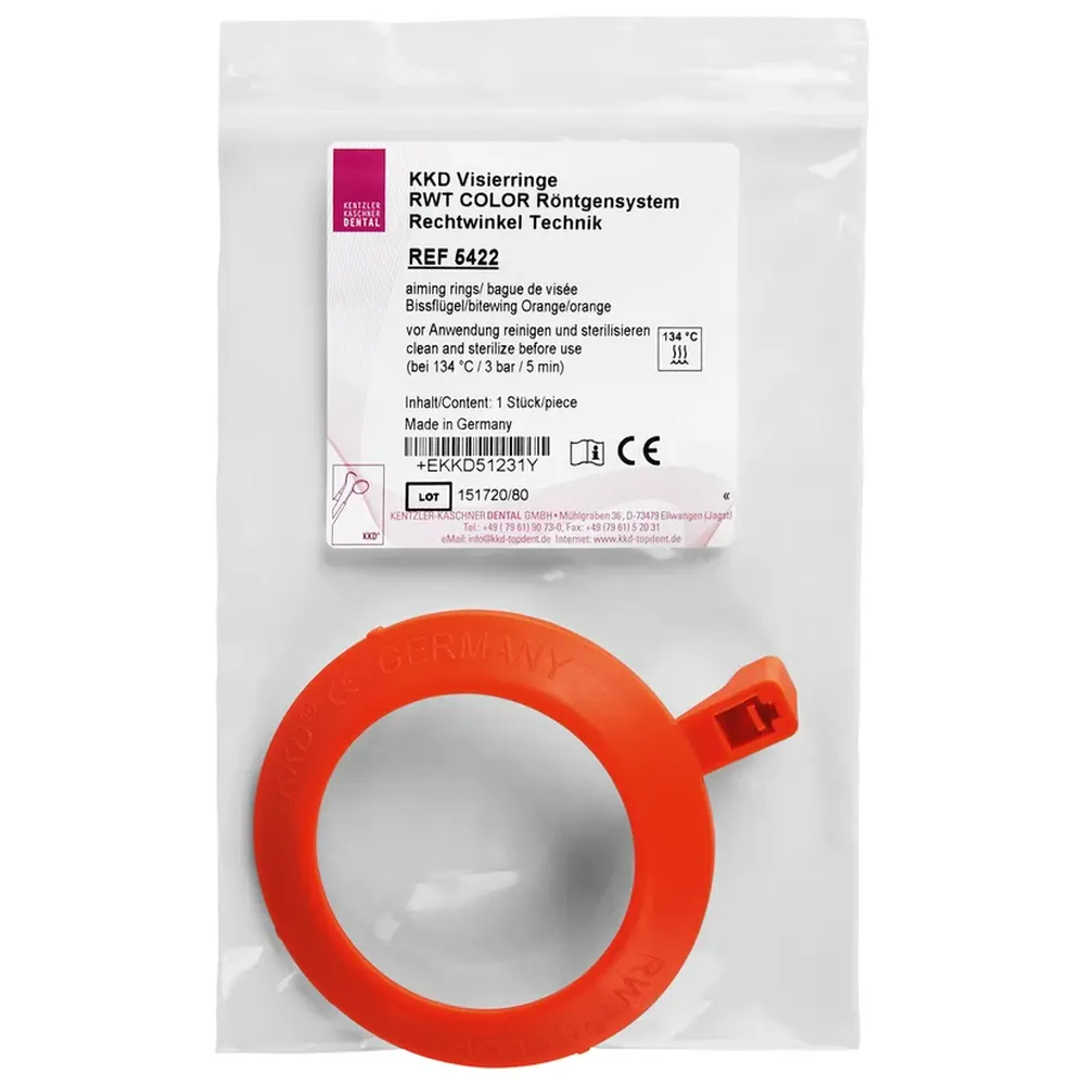 Kentzler-Kaschner RWT® COLOR - Stück Visierring, orange, Bissflügel