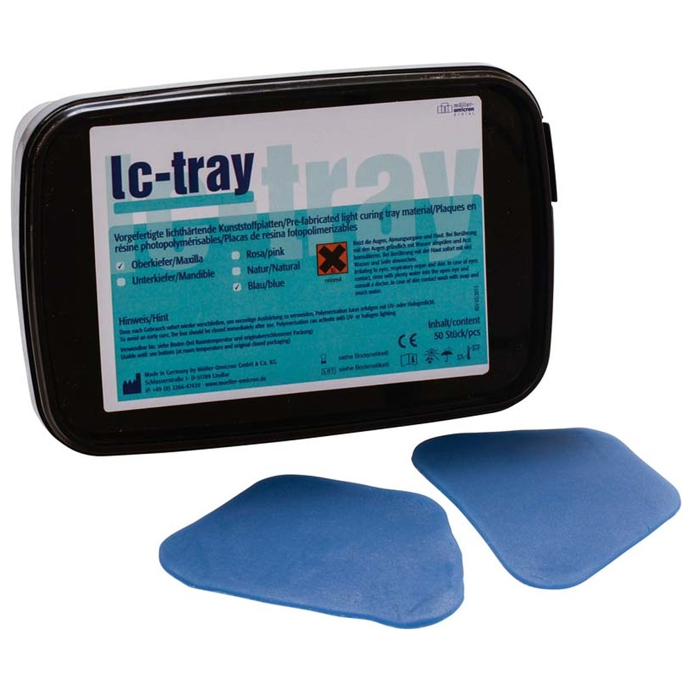 Müller-Omicron lc-tray - Packung 50 Stück blau, OK