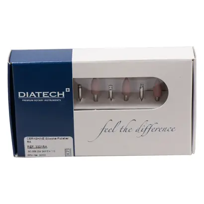 COLTENE DIATECH CERASHINE - Packung 10 Stück rosa, RA, Figur 243 kleine Spitze, 10 mm, ISO 050